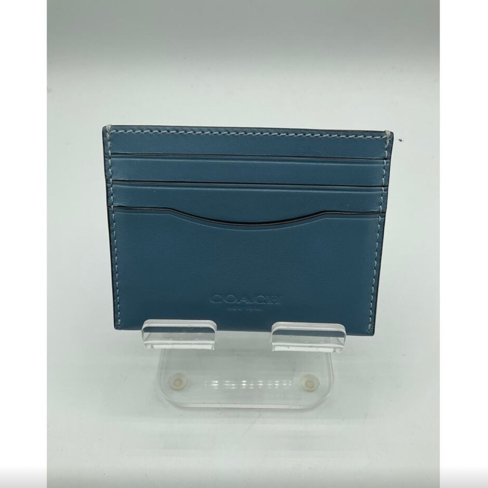 NWOT Dark Teal Coach Card Holder